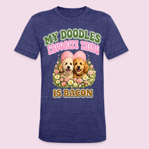 My Doodles Favorite Thing Is Bacon - Unisex Tri-Blend T-Shirt