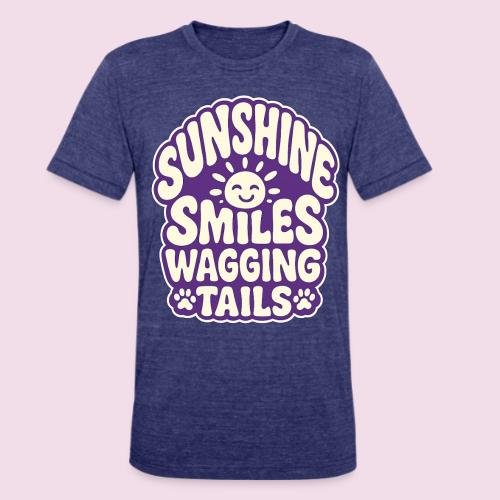 Sunshine Smiles Wagging Tails - Unisex Tri-Blend T-Shirt