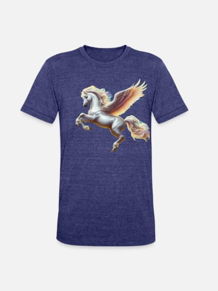 Legendary Pegasus - Unisex Tri-Blend T-Shirt - heather indigo