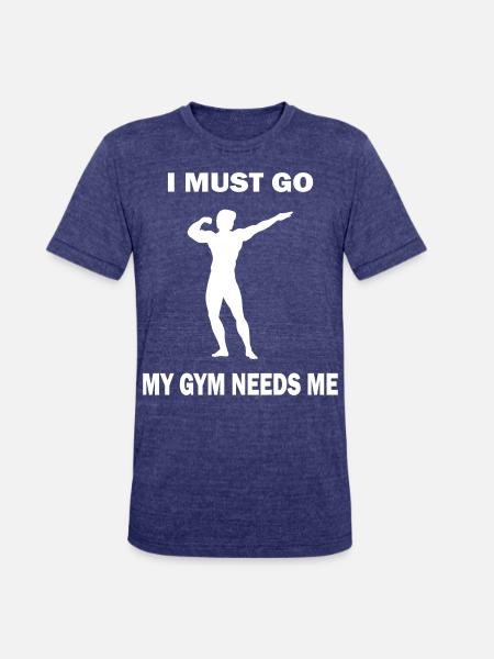 mygym - Unisex Tri-Blend T-Shirt - heather indigo