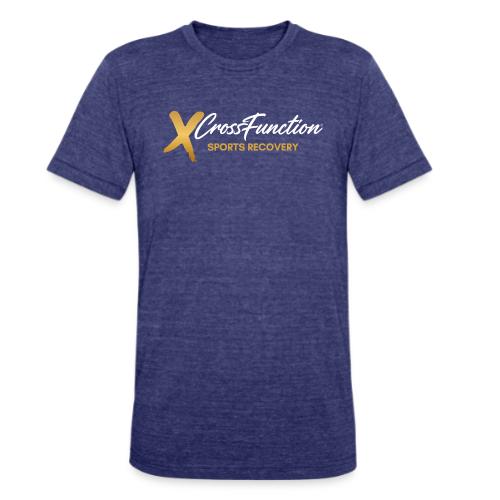 XF Sports Recovery Logo- White (Front Only) - Unisex Tri-Blend T-Shirt