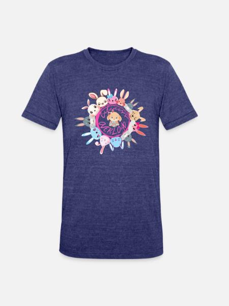 Cuteness Overload - Unisex Tri-Blend T-Shirt - heather indigo