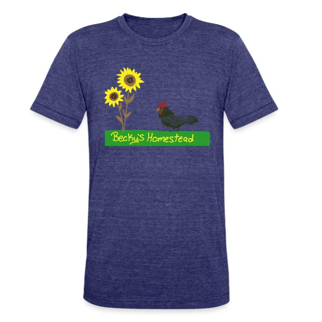 Chicken and Sunflowers