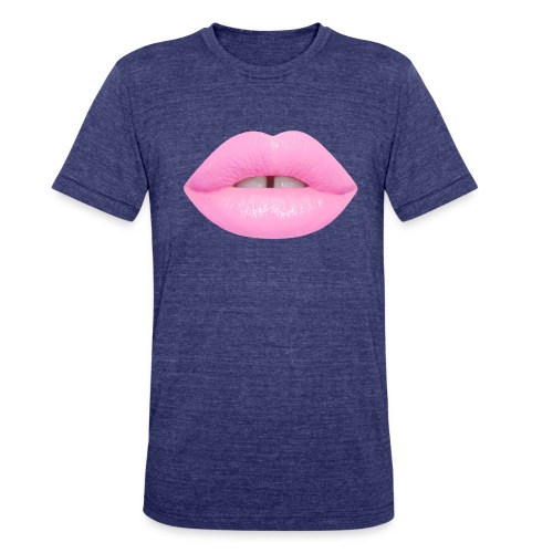 lipstick cosmetics pink - Unisex Tri-Blend T-Shirt