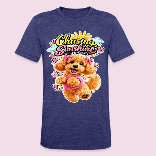 Chasing Sunshine With My Doodle - Unisex Tri-Blend T-Shirt