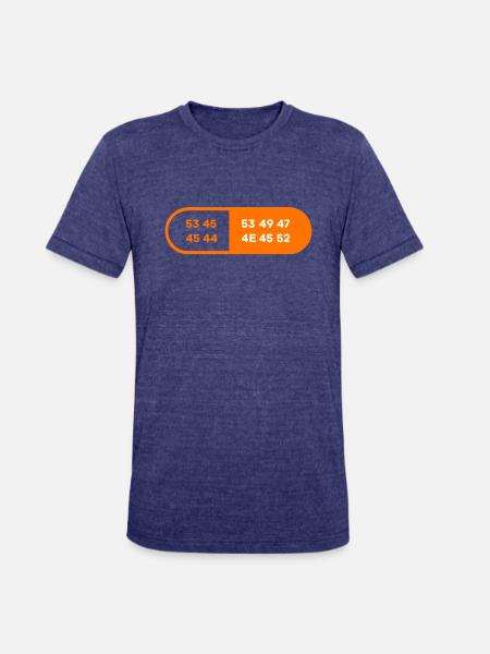 Stealth SeedSigner - Unisex Tri-Blend T-Shirt - heather indigo