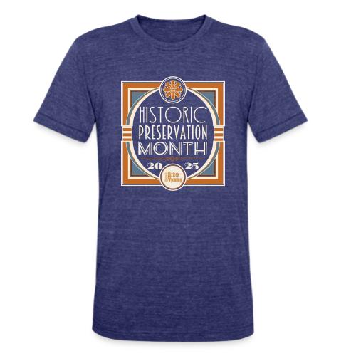 Historic Preservation Month- Dark - Unisex Tri-Blend T-Shirt