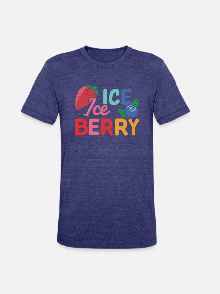ICE BERRY - Unisex Tri-Blend T-Shirt - heather indigo