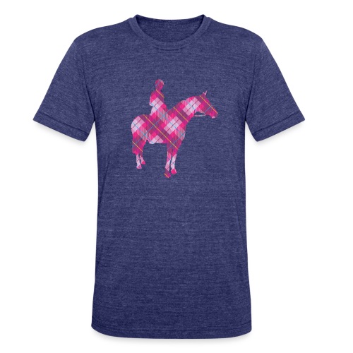 Tartan Horse & Rider - Unisex Tri-Blend T-Shirt