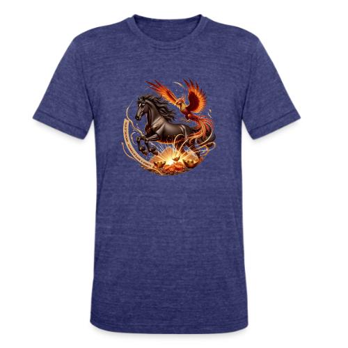 Year of the Horse Phoenix T Shirt, Lunar NY Gift - Unisex Tri-Blend T-Shirt