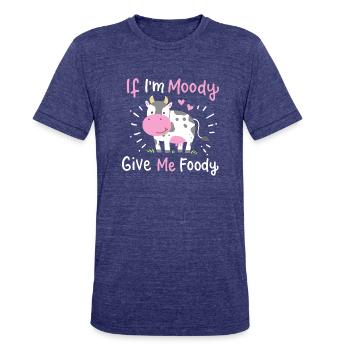 Cow Farmer - Unisex Tri-Blend T-Shirt - heather indigo - Front - Brady (186cm)