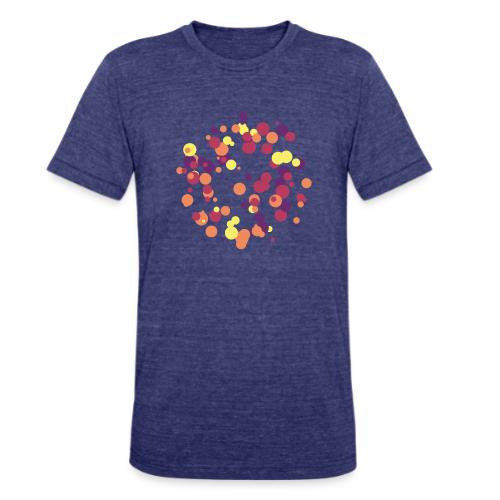 patrón de círculos abstractos - Unisex Tri-Blend T-Shirt