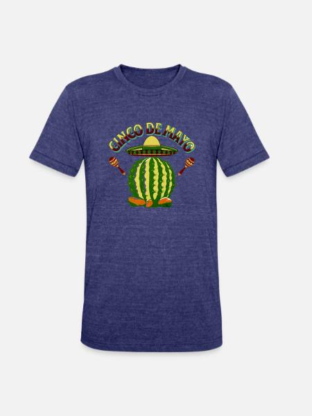 Cinco De Mayo Mexican - Unisex Tri-Blend T-Shirt - heather indigo