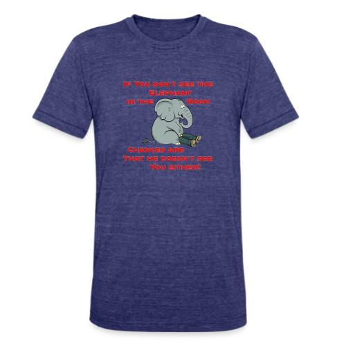 Elephant in the Room Meme - Unisex Tri-Blend T-Shirt