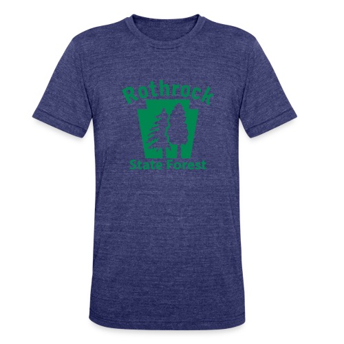 Rothrock State Forest Keystone (w/trees) - Unisex Tri-Blend T-Shirt