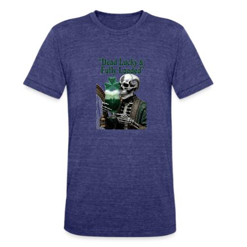 Lucky Skeleton Stout T-Shirt - Unisex Tri-Blend T-Shirt