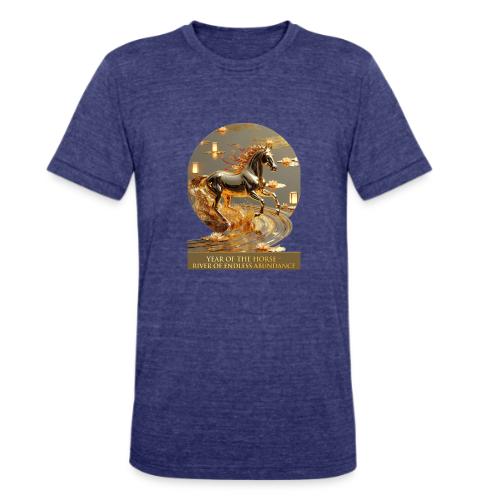 Year of the Horse Abundance T Shirt, Lunar NY Gift - Unisex Tri-Blend T-Shirt