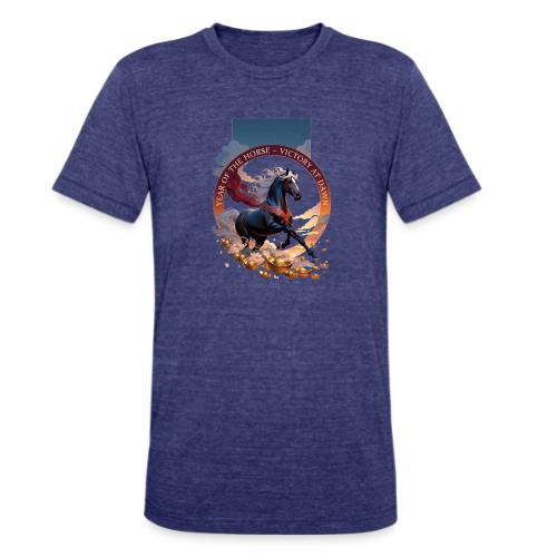 Year of the Horse Dawn T Shirt,Lunar New Year Gift - Unisex Tri-Blend T-Shirt