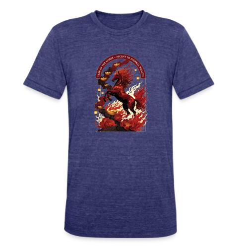 Year of the Horse Rise T Shirt,Lunar New Year Gift - Unisex Tri-Blend T-Shirt