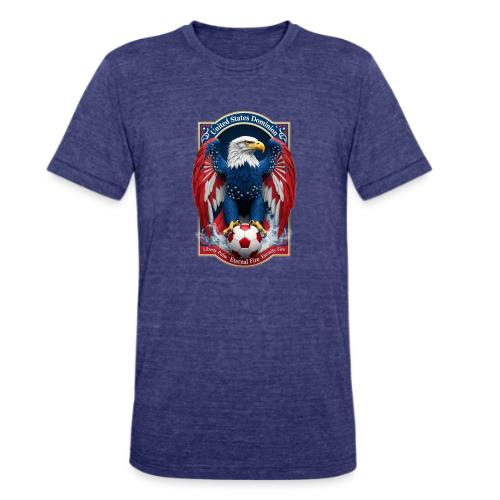 USA Eagle Emblem T Shirt, USA Soccer Pride Gift - Unisex Tri-Blend T-Shirt