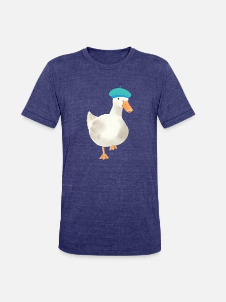 Ducky - Unisex Tri-Blend T-Shirt - heather indigo