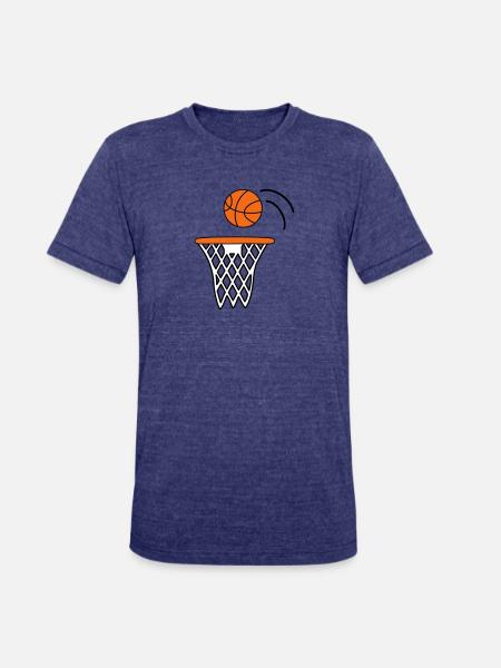 Basketball - Unisex Tri-Blend T-Shirt - heather indigo