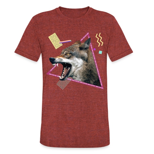 wild wolf - Unisex Tri-Blend T-Shirt