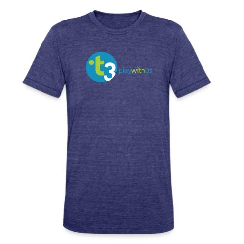 Play With Us (Tri-Color Logo) - Unisex Tri-Blend T-Shirt