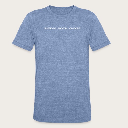 swingboth white - Unisex Tri-Blend T-Shirt