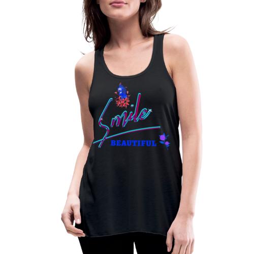Smile Beautiful - Women's Flowy Tank Top by Bella