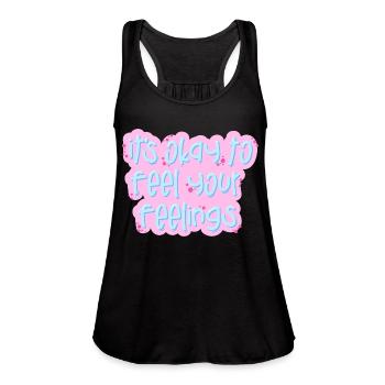 Inspire - Women's Flowy Tank Top by Bella - deep heather - Front - Julia (174cm)