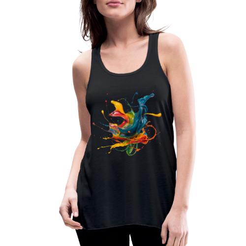 Chromatic Flow - Women's Flowy Tank Top by Bella