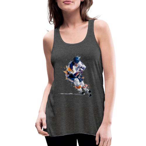 Hockey: Icy Streaks - Women's Flowy Tank Top by Bella