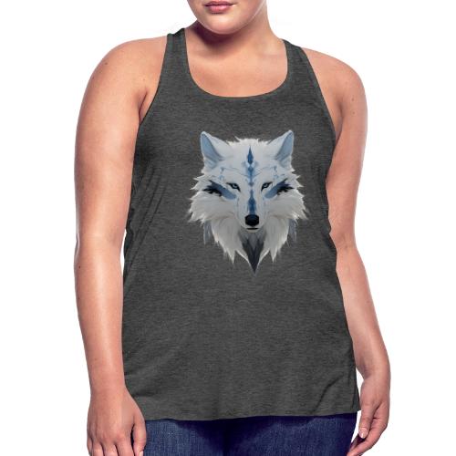 Ivory Grace Wolf - Women's Flowy Tank Top by Bella