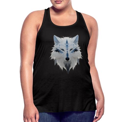 Ivory Grace Wolf - Women's Flowy Tank Top by Bella