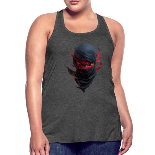 Crimson Stare Ninja - Women's Flowy Tank Top by Bella