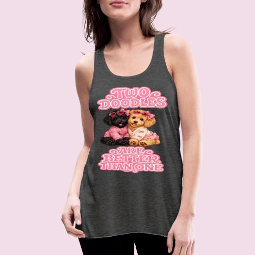 Two Doodles Are Better Than One - Women's Flowy Tank Top by Bella