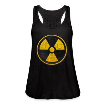 Toxic Religion #4 - Women's Flowy Tank Top by Bella - deep heather - Front - Julia (174cm)