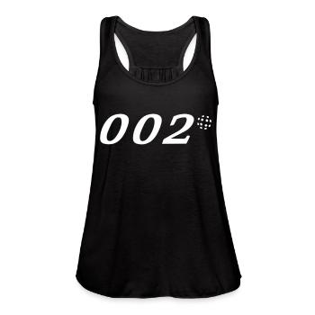 Pickleball 002 Zero Zero Two - Women's Flowy Tank Top by Bella - deep heather - Front - Julia (174cm)