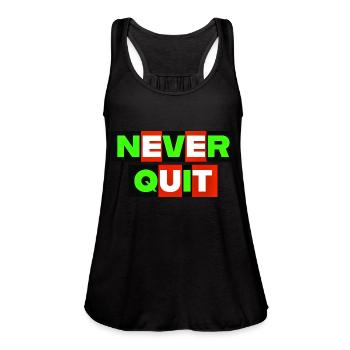 Be Inspired - Women's Flowy Tank Top by Bella - deep heather - Front - Julia (174cm)