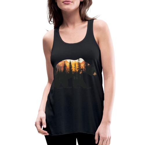 Bear: Sunset Guardian - Women's Flowy Tank Top by Bella