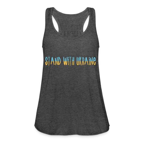Stand With Ukraine - Women's Flowy Tank Top by Bella