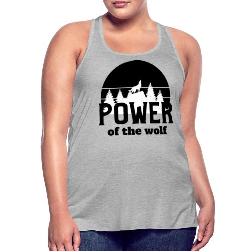 Power Of The Wolf - Women's Flowy Tank Top by Bella