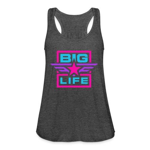 Big Life 3 Color - Women's Flowy Tank Top by Bella