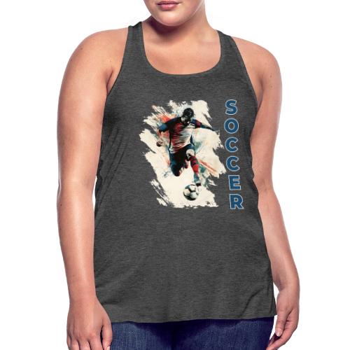 Soccer Power Move - Women's Flowy Tank Top by Bella