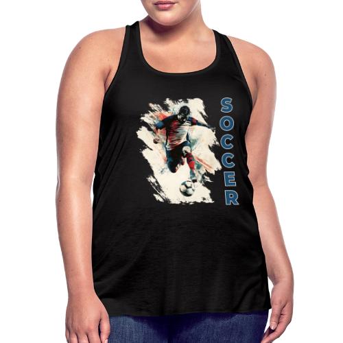 Soccer Power Move - Women's Flowy Tank Top by Bella