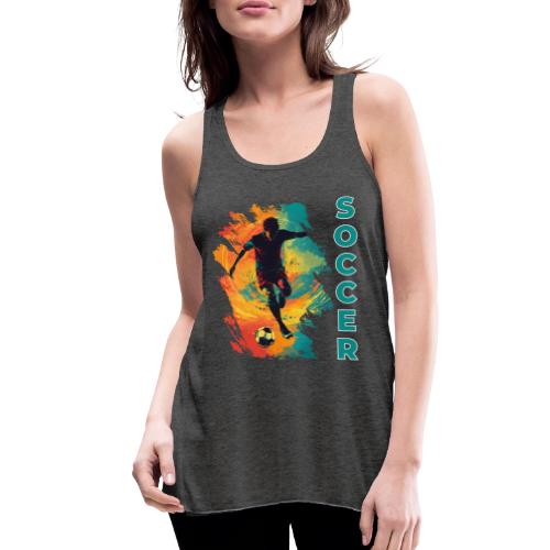 Soccer Hero Mode - Women's Flowy Tank Top by Bella