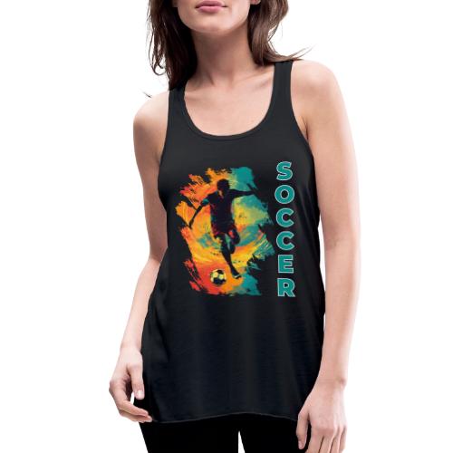 Soccer Hero Mode - Women's Flowy Tank Top by Bella