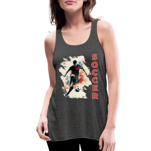Soccer Blaze - Women's Flowy Tank Top by Bella