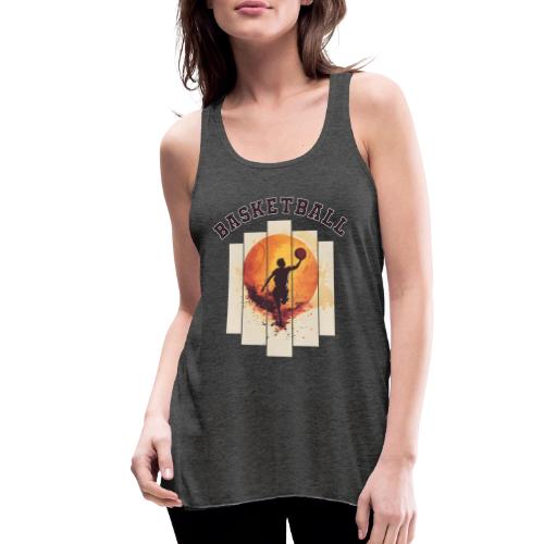 Basketball again and again - Women's Flowy Tank Top by Bella